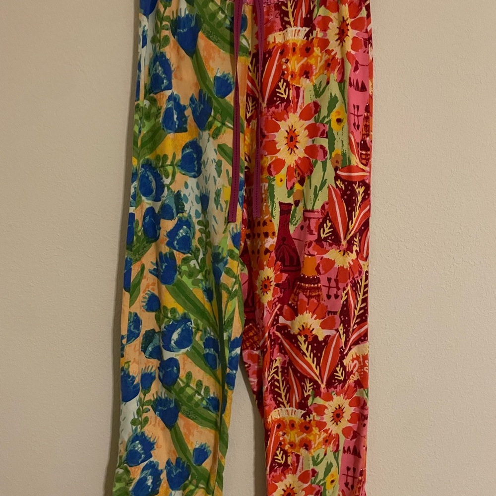 Anthropologie X Roeqiya Fris Flower Bloom Pajama Pant Size Medium - Picture 2 of 8